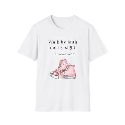Faith-Inspired Unisex T-Shirt, Walk by Faith Tee, Christian Graphic Shirt, Inspirational Apparel, Casual Everyday Wear, Birthday Gift Idea