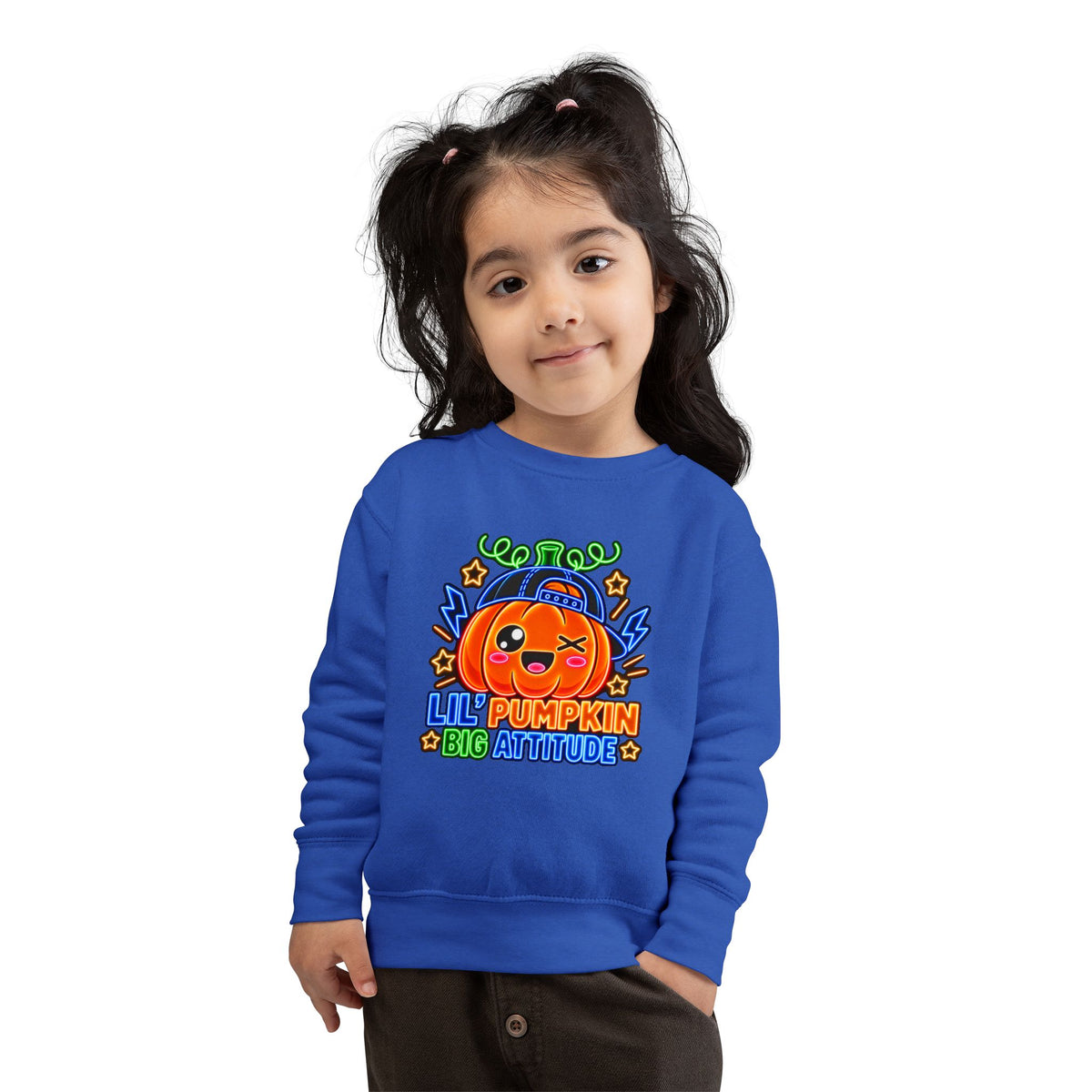 Lil' Pumpkin Big Attitude Toddler Sweatshirt