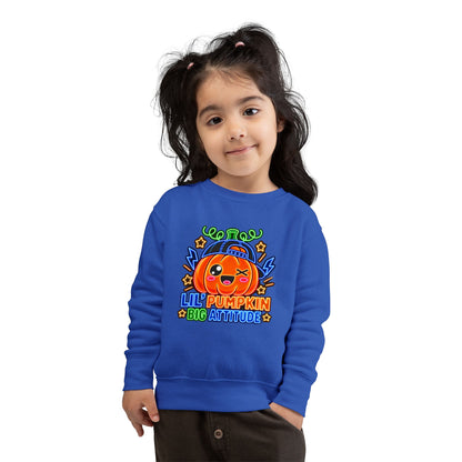 Lil' Pumpkin Big Attitude Toddler Sweatshirt