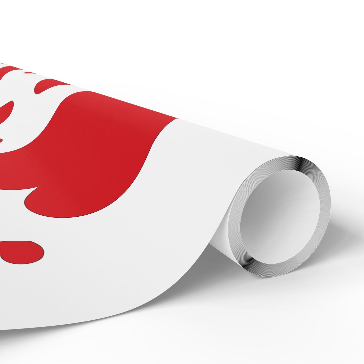 Valentine Heart Pattern Wrapping Paper Roll — Red Hearts Gift Wrap for Valentine's Day & Anniversaries