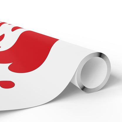 Valentine Heart Pattern Wrapping Paper Roll — Red Hearts Gift Wrap for Valentine's Day & Anniversaries
