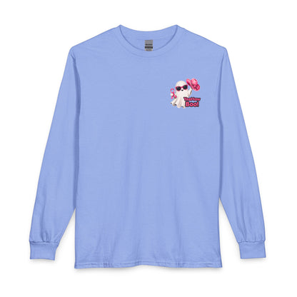 Breast Cancer Awareness Long Sleeve — "In October We Wear Pink" Ghost Tee