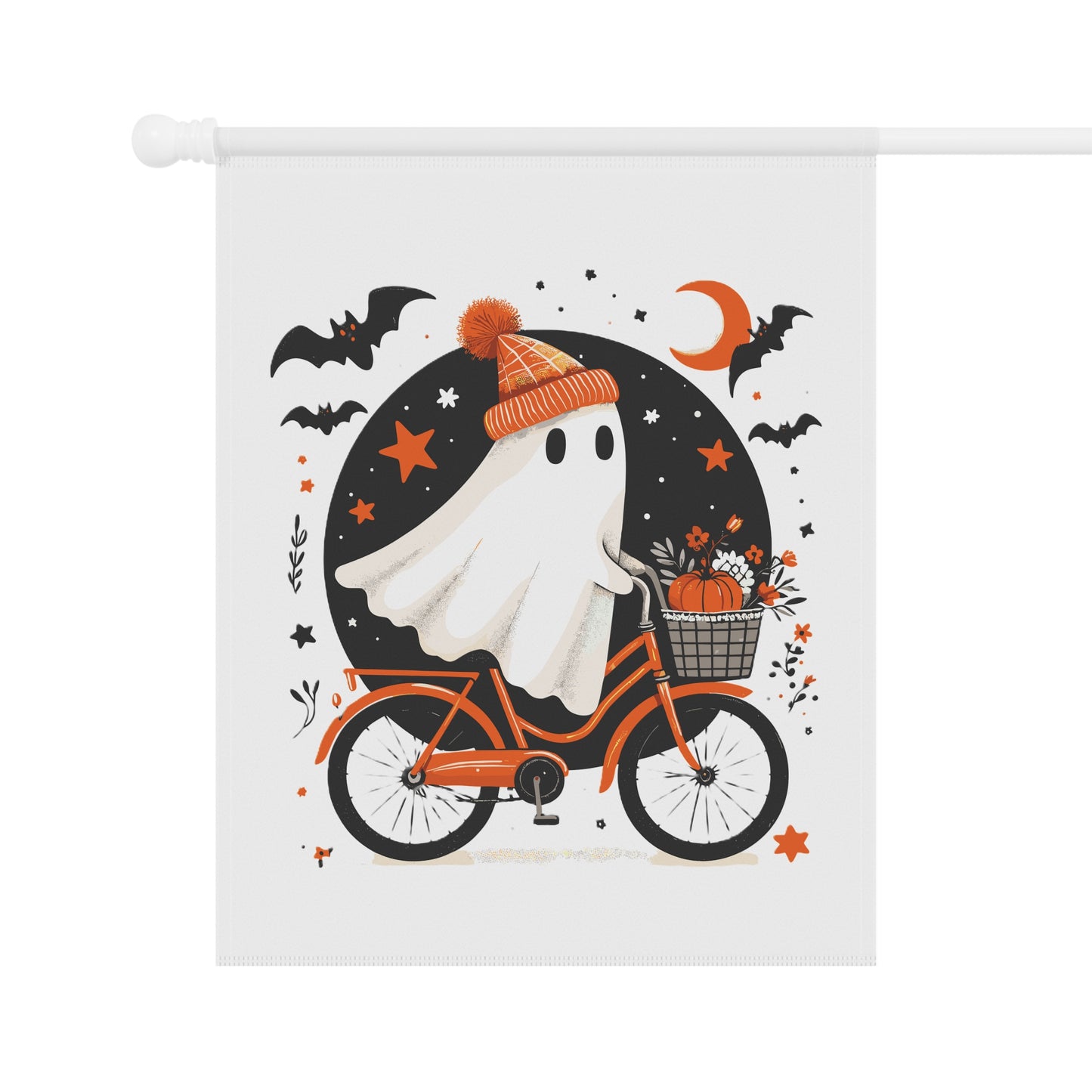 Garden Banner Whimsical Halloween Garden Banner Charming Outdoor Decor Fall Decor Spooky Season Yard Flag Seasonal Greetings