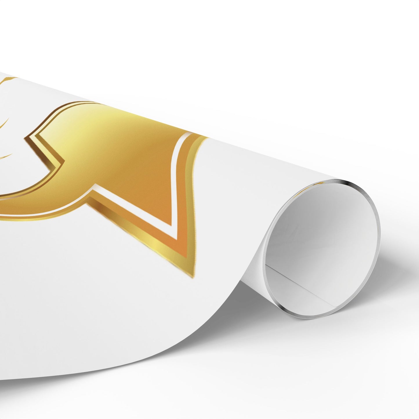 Gold Star Wrapping Paper Roll - Festive Birthday & Celebration Gift Wrap