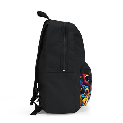 Backpack — Colorful Doodle Monsters Front-Pocket Backpack