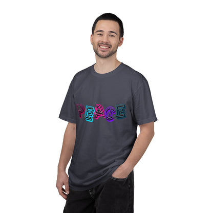 T-Shirt Vibrant Peace Heart T-Shirt Unisex Graphic Tee Summer Festival Wear Gift for Music Lovers Casual Everyday Top