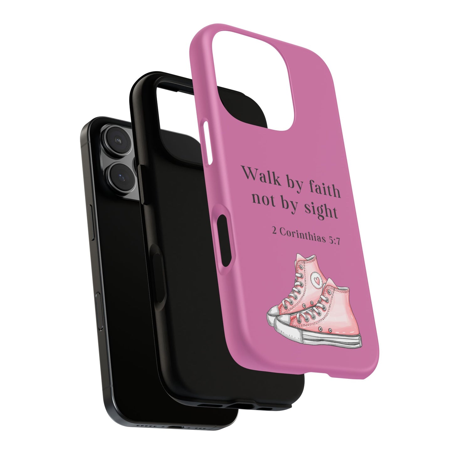 Cellphone Cae Faith-Inspired Phone Case Inspirational Gift Bible Verse Accessory Pink Converse Design Christian Phone Cover