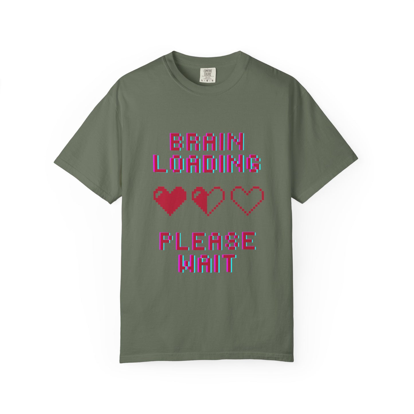 T-Shirt Brain Loading Unisex T-shirt Gamer Gift Fun Gift Geeky Apparel Cute Slogan Tee Perfect for Relaxation