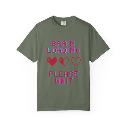 T-Shirt Brain Loading Unisex T-shirt Gamer Gift Fun Gift Geeky Apparel Cute Slogan Tee Perfect for Relaxation