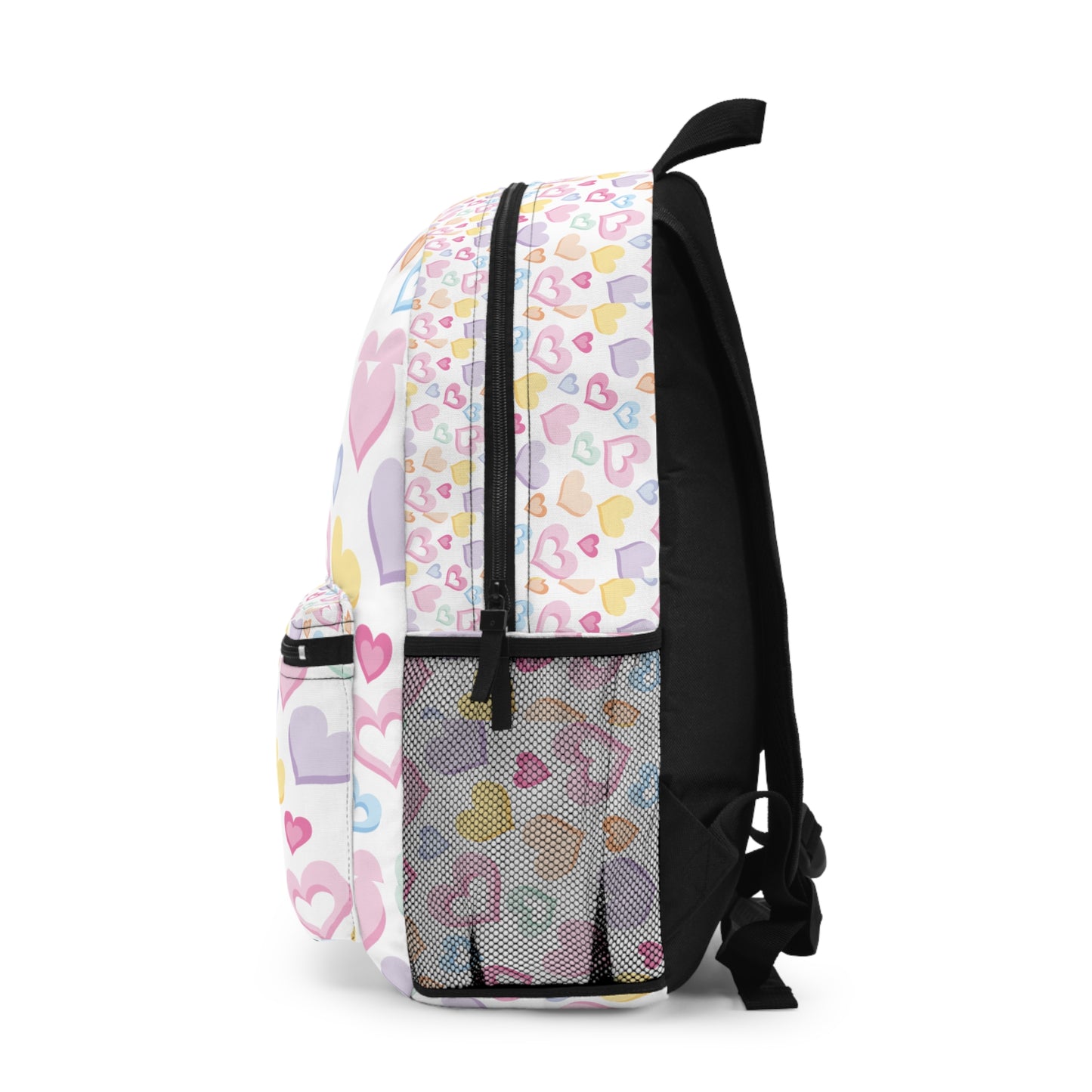 Backpack Sweetheart Pattern Backpack Adorable School Bag Cute Gift for Kids and Teens Valentine’s Day Accessory Fun Heart Design Diaper Bag