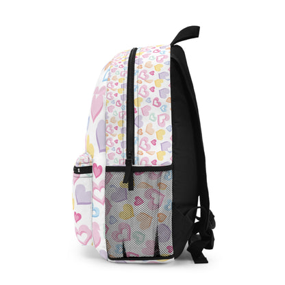Backpack Sweetheart Pattern Backpack Adorable School Bag Cute Gift for Kids and Teens Valentine’s Day Accessory Fun Heart Design Diaper Bag