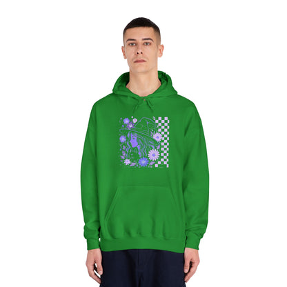 Sweatshirt Whimsical Floral Unisex Hooded Sweatshirt Casual Wear Streetwear Gift for Her Cozy Sweatshirt Spring Fashion Halloween