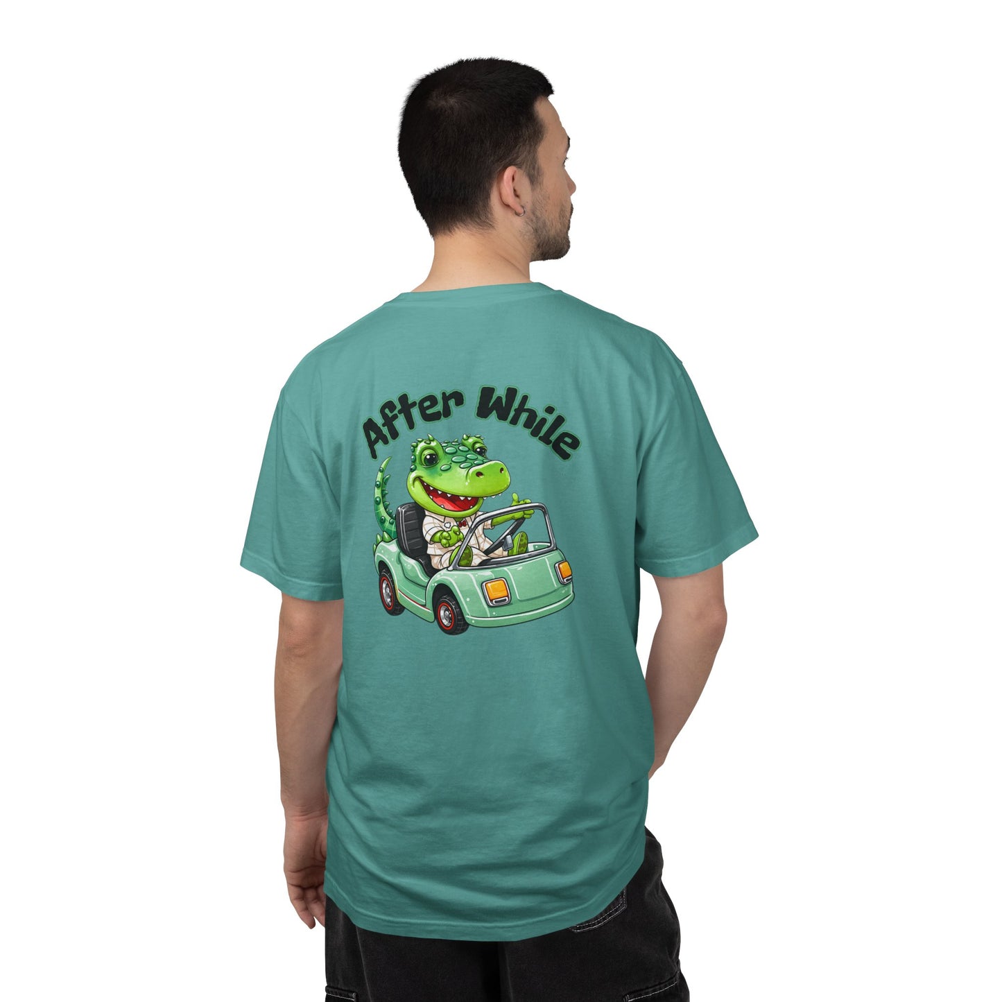Later Gator After While Gator T-Shirt Cute Cartoon Alligator Scooter Tee Gift