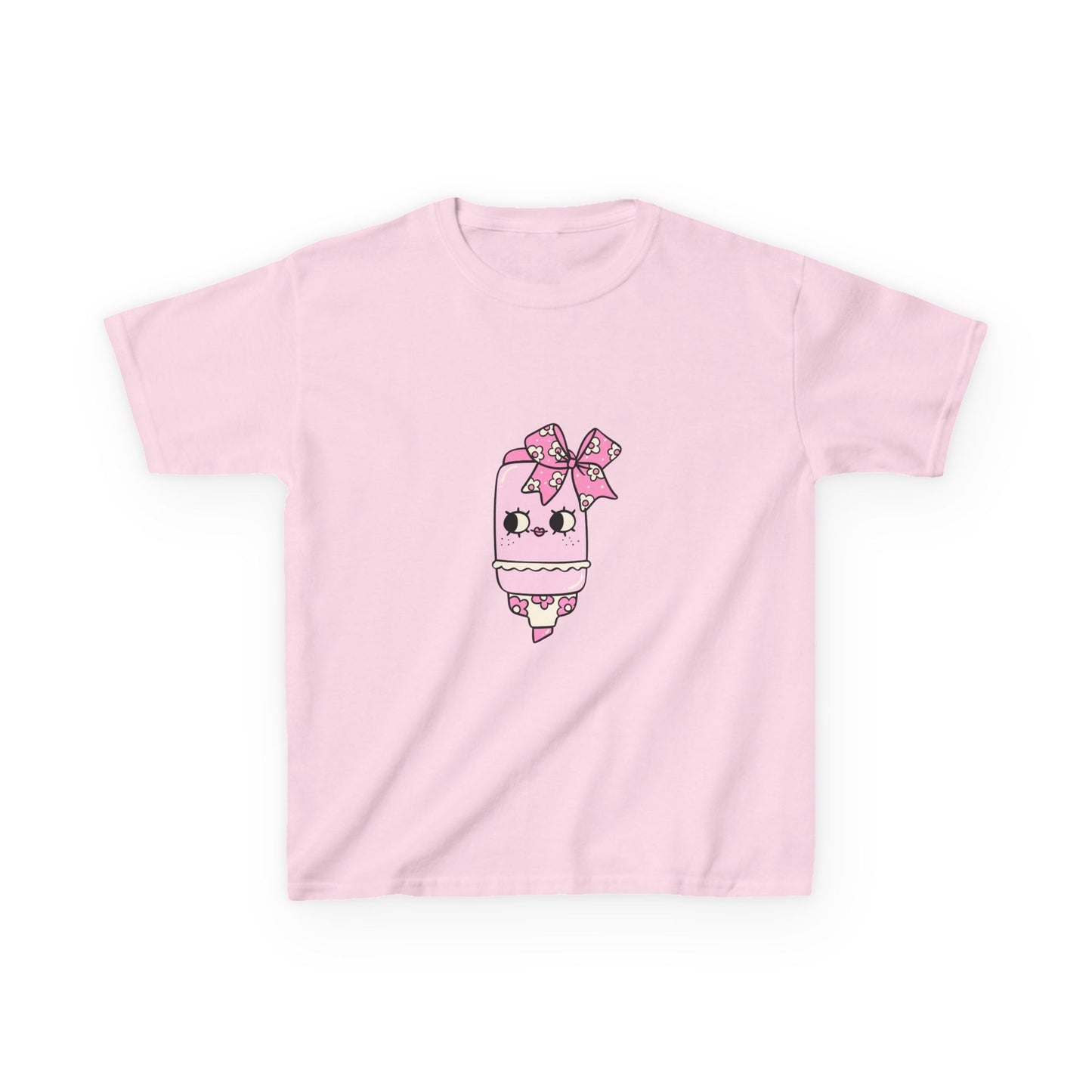 T-Shirt Kids Heavy Cotton™ Tee Fun Graphic Cute School Shirt Everyday Wear Coquette Design