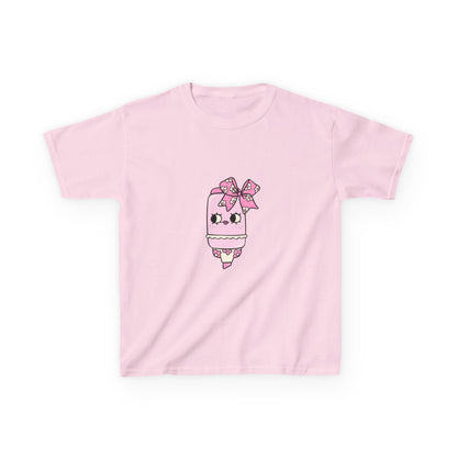 T-Shirt Kids Heavy Cotton™ Tee Fun Graphic Cute School Shirt Everyday Wear Coquette Design