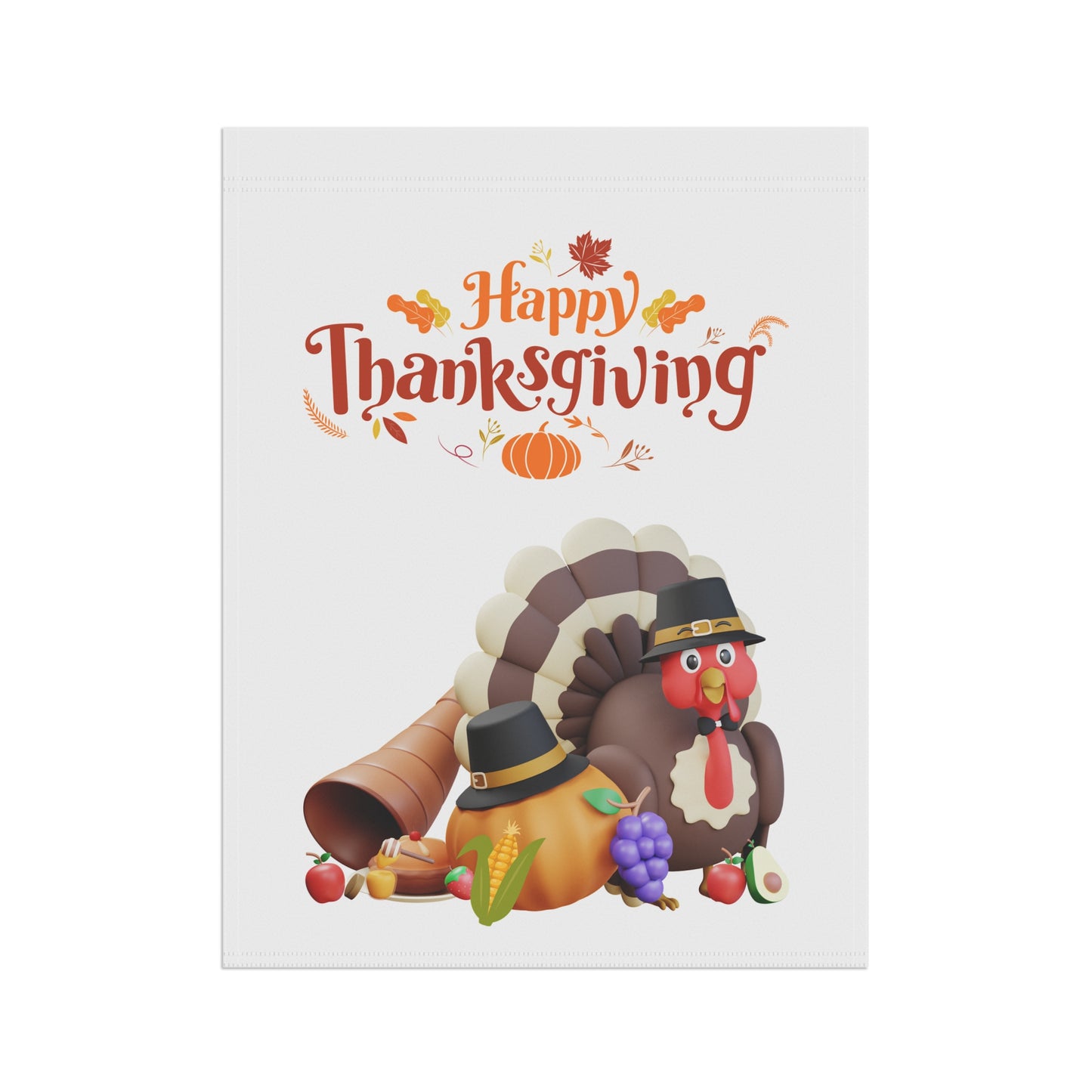 Garden Banner Thanksgiving Fall Decor Outdoor Flag Holiday Greeting Seasonal Decoration