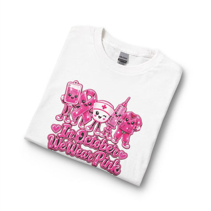 Breast Cancer Awareness Long Sleeve Shirt - "In October We Wear Pink"