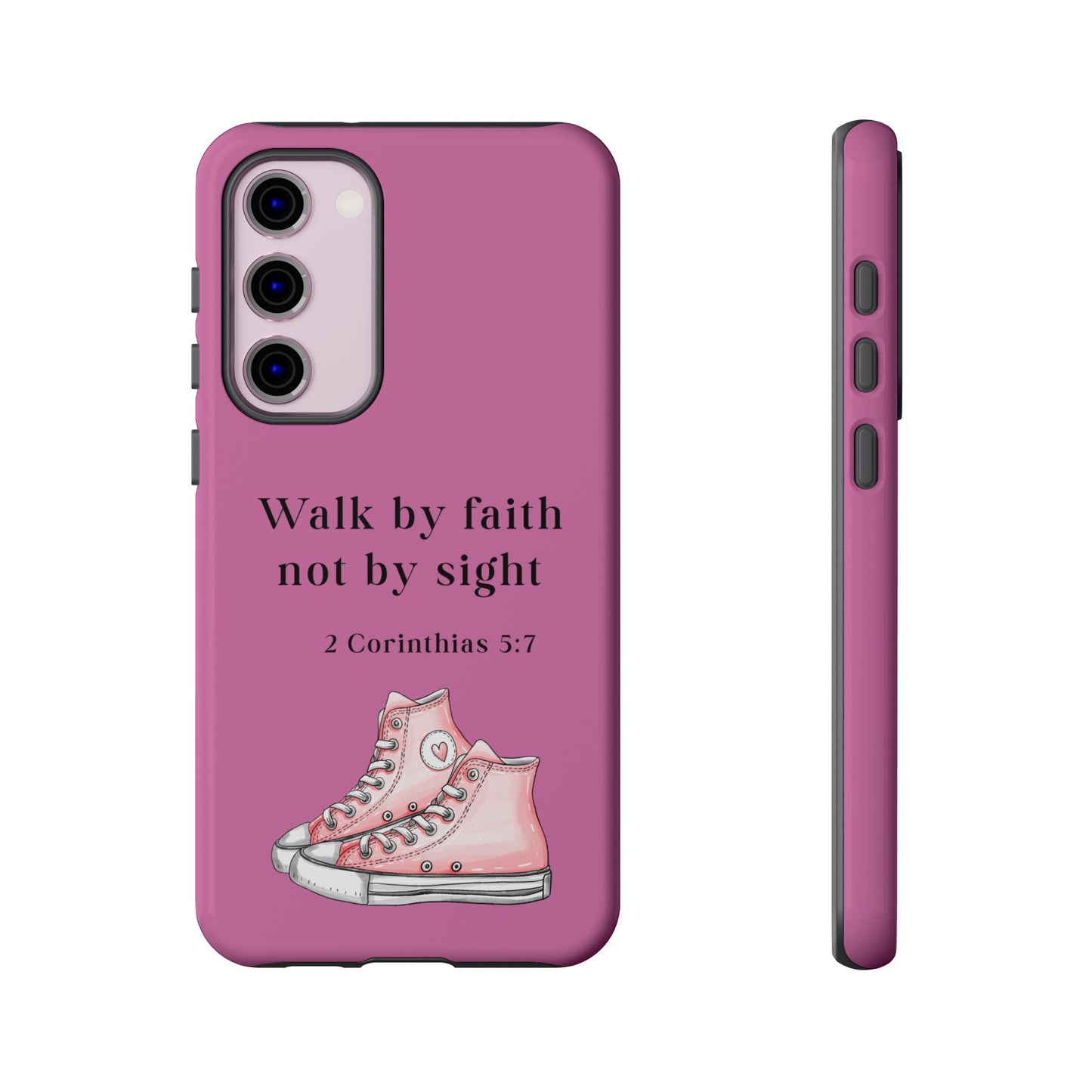Cellphone Cae Faith-Inspired Phone Case Inspirational Gift Bible Verse Accessory Pink Converse Design Christian Phone Cover