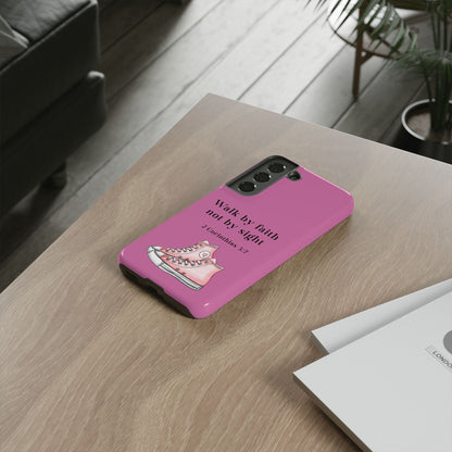 Cellphone Cae Faith-Inspired Phone Case Inspirational Gift Bible Verse Accessory Pink Converse Design Christian Phone Cover