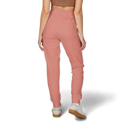 Embroidered Unisex Fleece Sweatpants - Cozy Comfort in Blush Pink