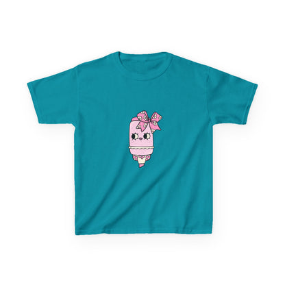 T-Shirt Kids Heavy Cotton™ Tee Fun Graphic Cute School Shirt Everyday Wear Coquette Design