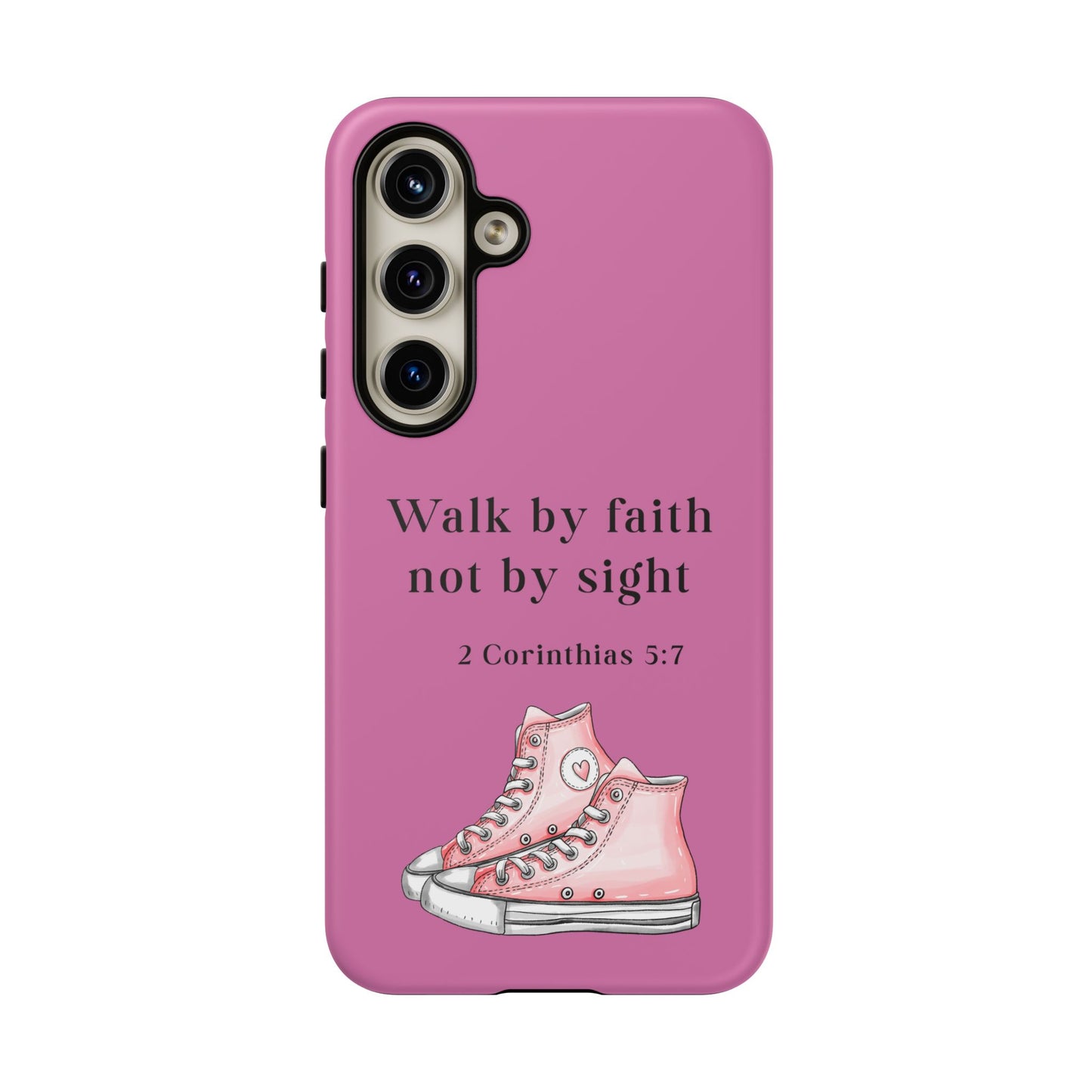 Cellphone Cae Faith-Inspired Phone Case Inspirational Gift Bible Verse Accessory Pink Converse Design Christian Phone Cover