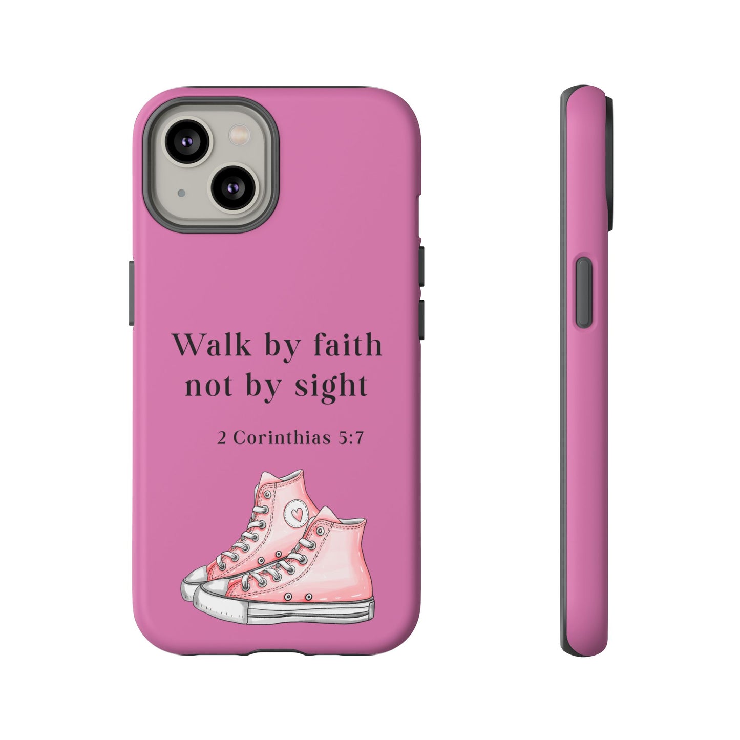 Cellphone Cae Faith-Inspired Phone Case Inspirational Gift Bible Verse Accessory Pink Converse Design Christian Phone Cover