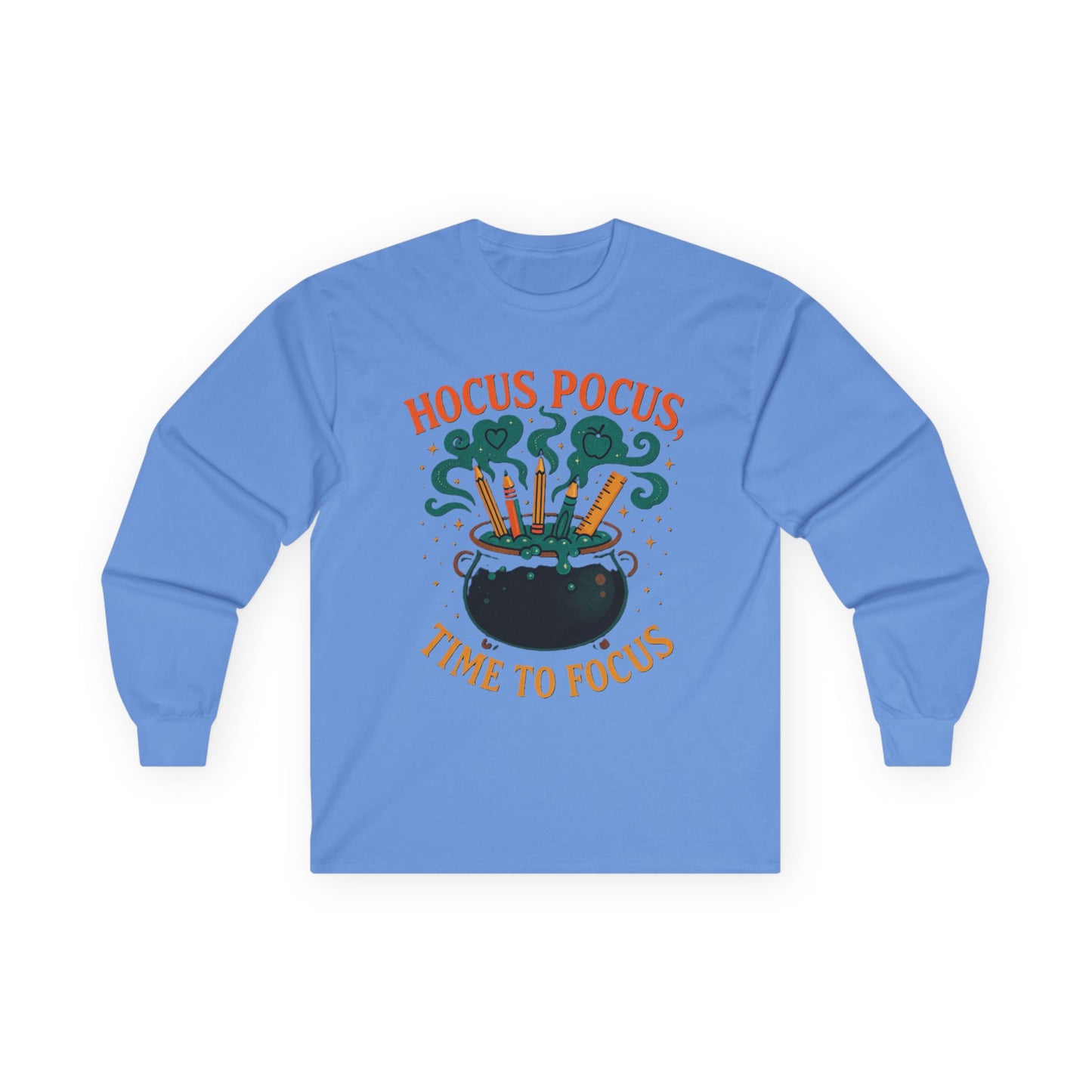 T-Shirt Hocus Pocus Long Sleeve Tee Halloween Shirt Funny Graphic Tee Autumn Fashion Unisex Casualwear Spooky Season Apparel