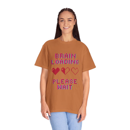 T-Shirt Brain Loading Unisex T-shirt Gamer Gift Fun Gift Geeky Apparel Cute Slogan Tee Perfect for Relaxation