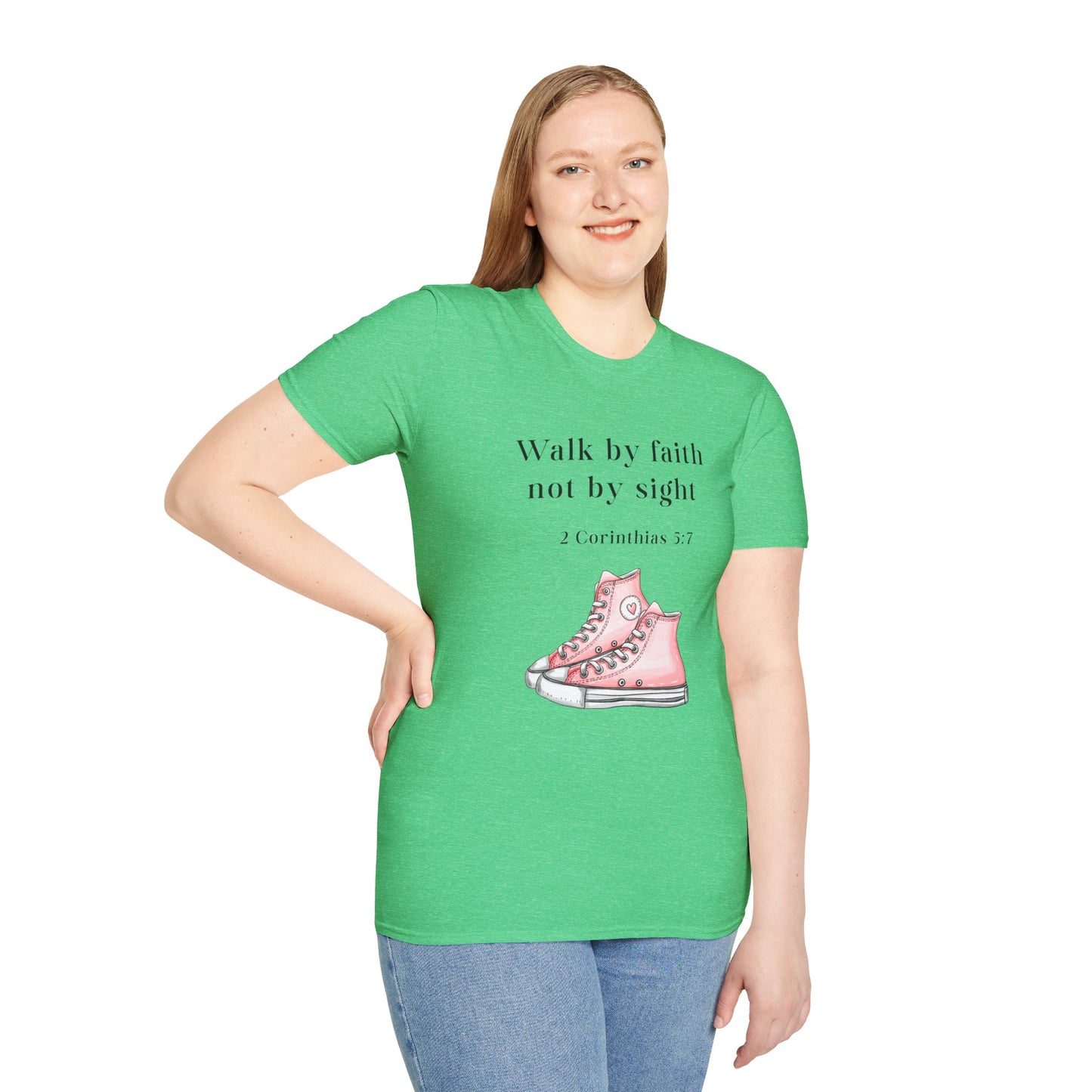 Faith-Inspired Unisex T-Shirt, Walk by Faith Tee, Christian Graphic Shirt, Inspirational Apparel, Casual Everyday Wear, Birthday Gift Idea