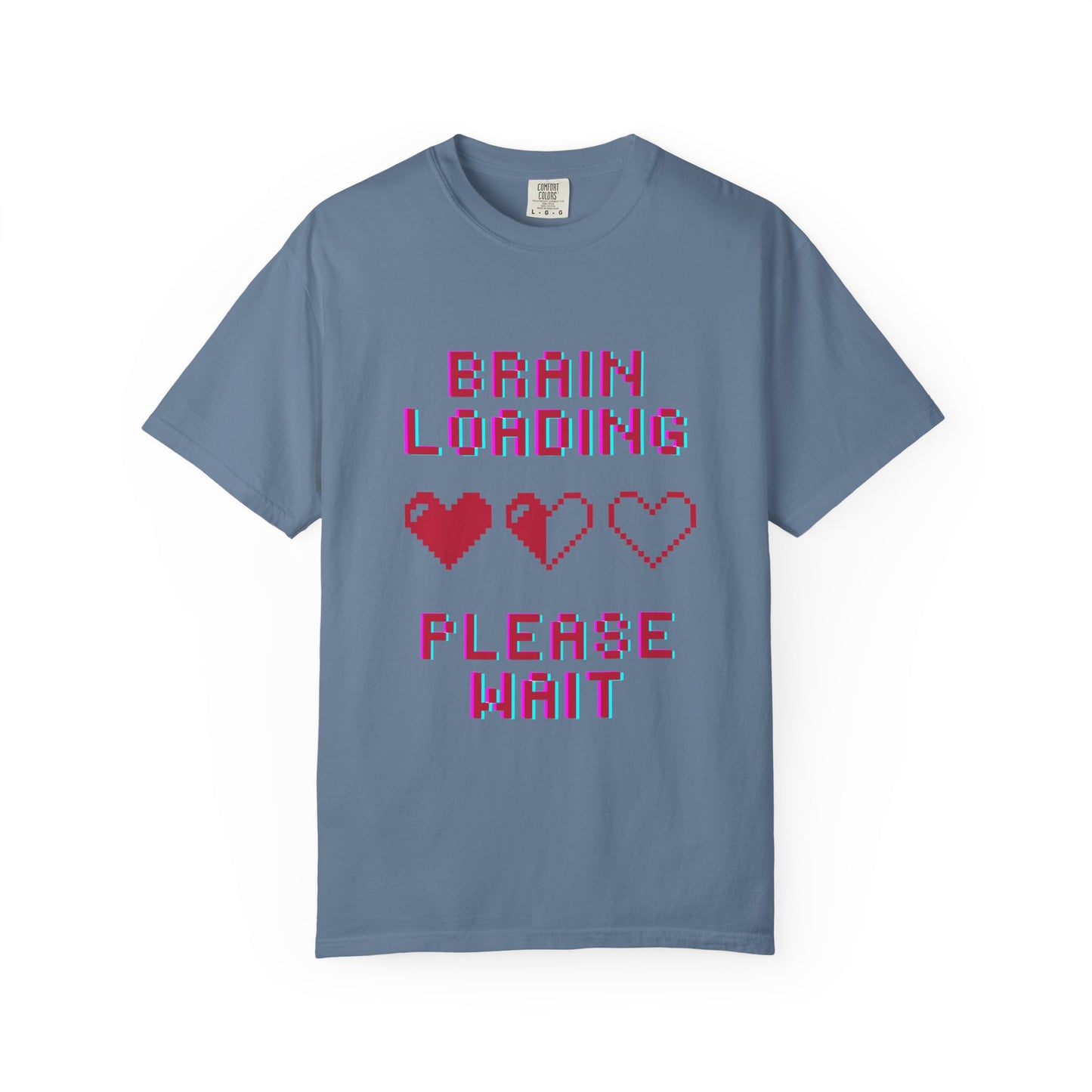 T-Shirt Brain Loading Unisex T-shirt Gamer Gift Fun Gift Geeky Apparel Cute Slogan Tee Perfect for Relaxation