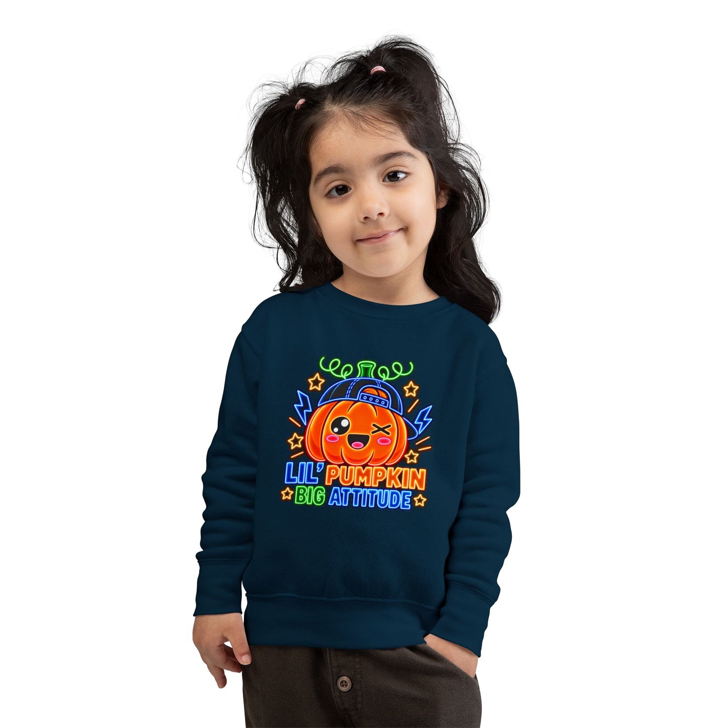 Lil' Pumpkin Big Attitude Toddler Sweatshirt