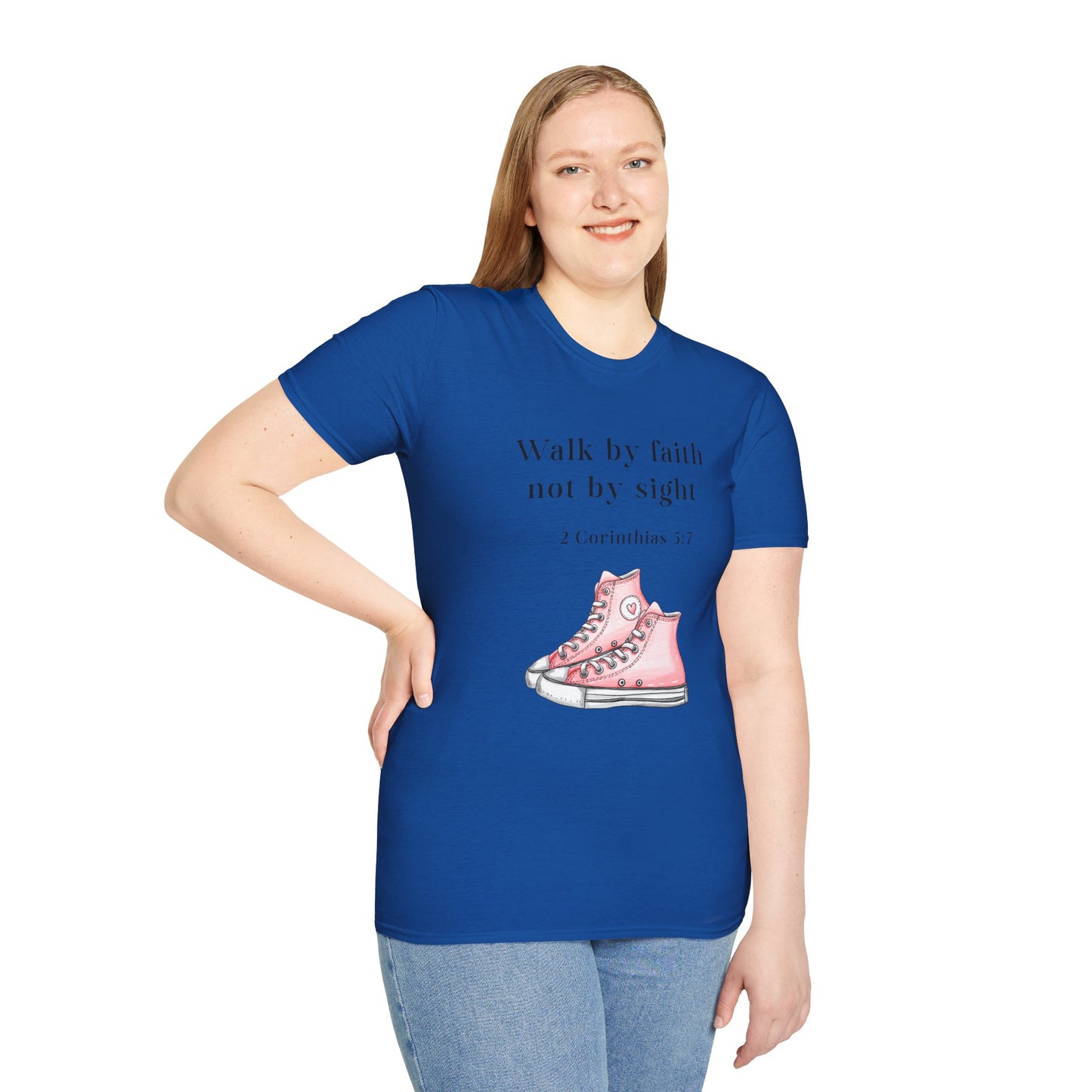 Faith-Inspired Unisex T-Shirt, Walk by Faith Tee, Christian Graphic Shirt, Inspirational Apparel, Casual Everyday Wear, Birthday Gift Idea
