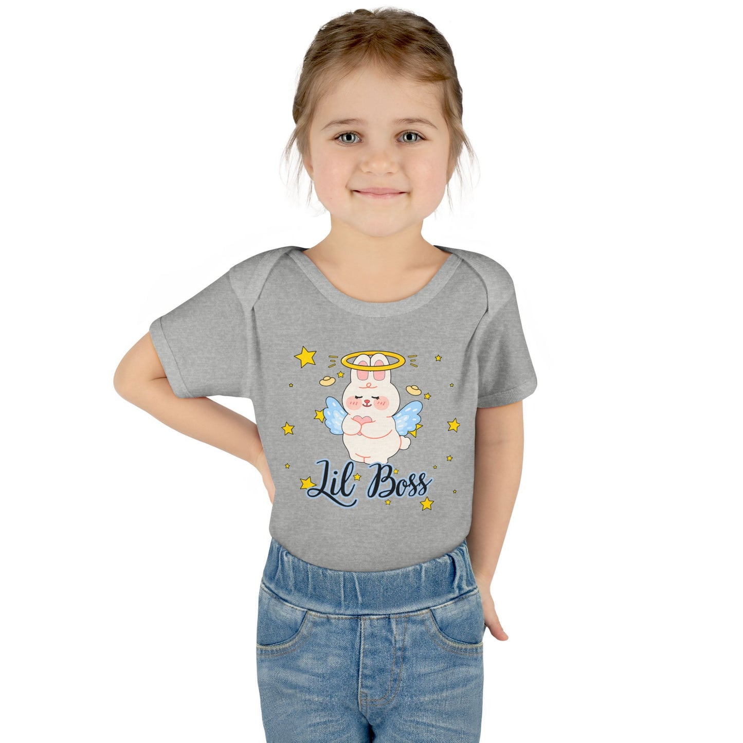 Lil Boss Angel Baby Bodysuit — Cute Infant Onesie