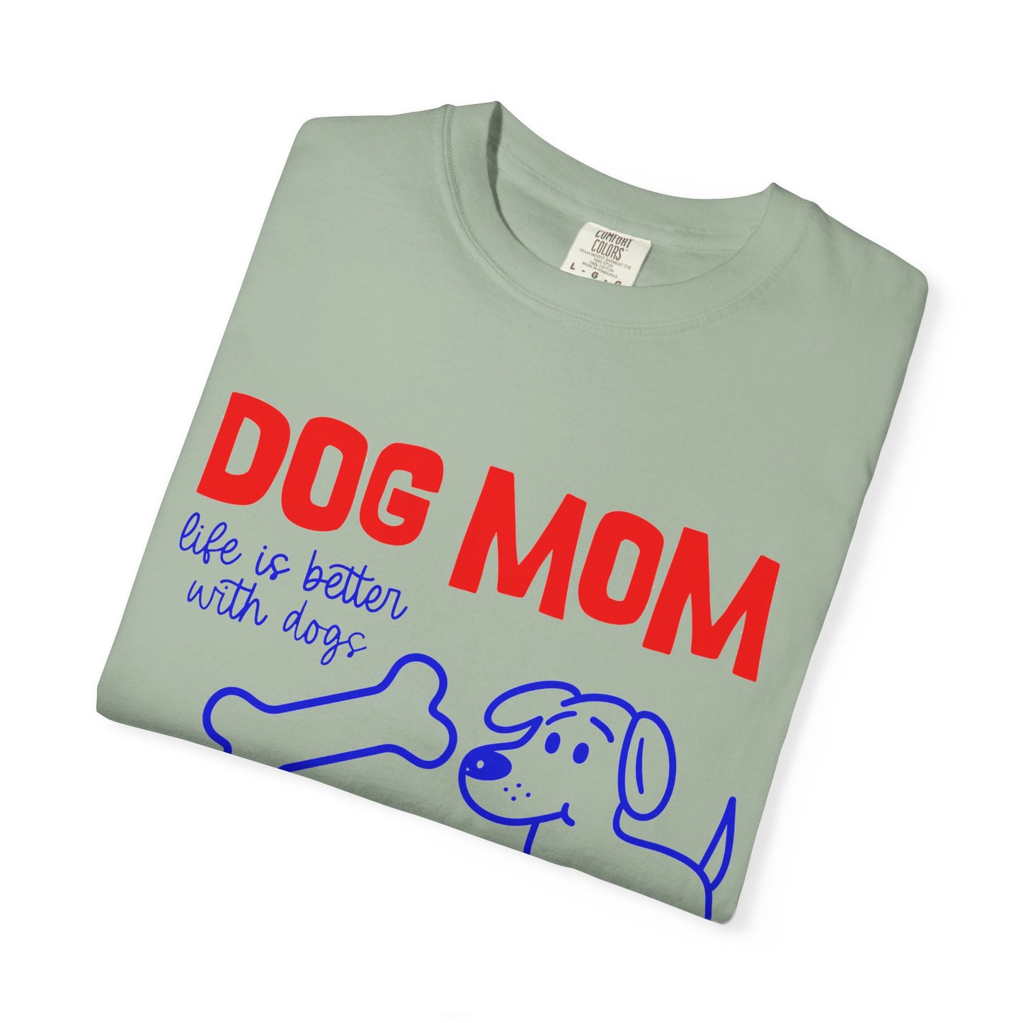Dog Mom Club T-Shirt — Cute Paw Print & Bone Graphic Tee