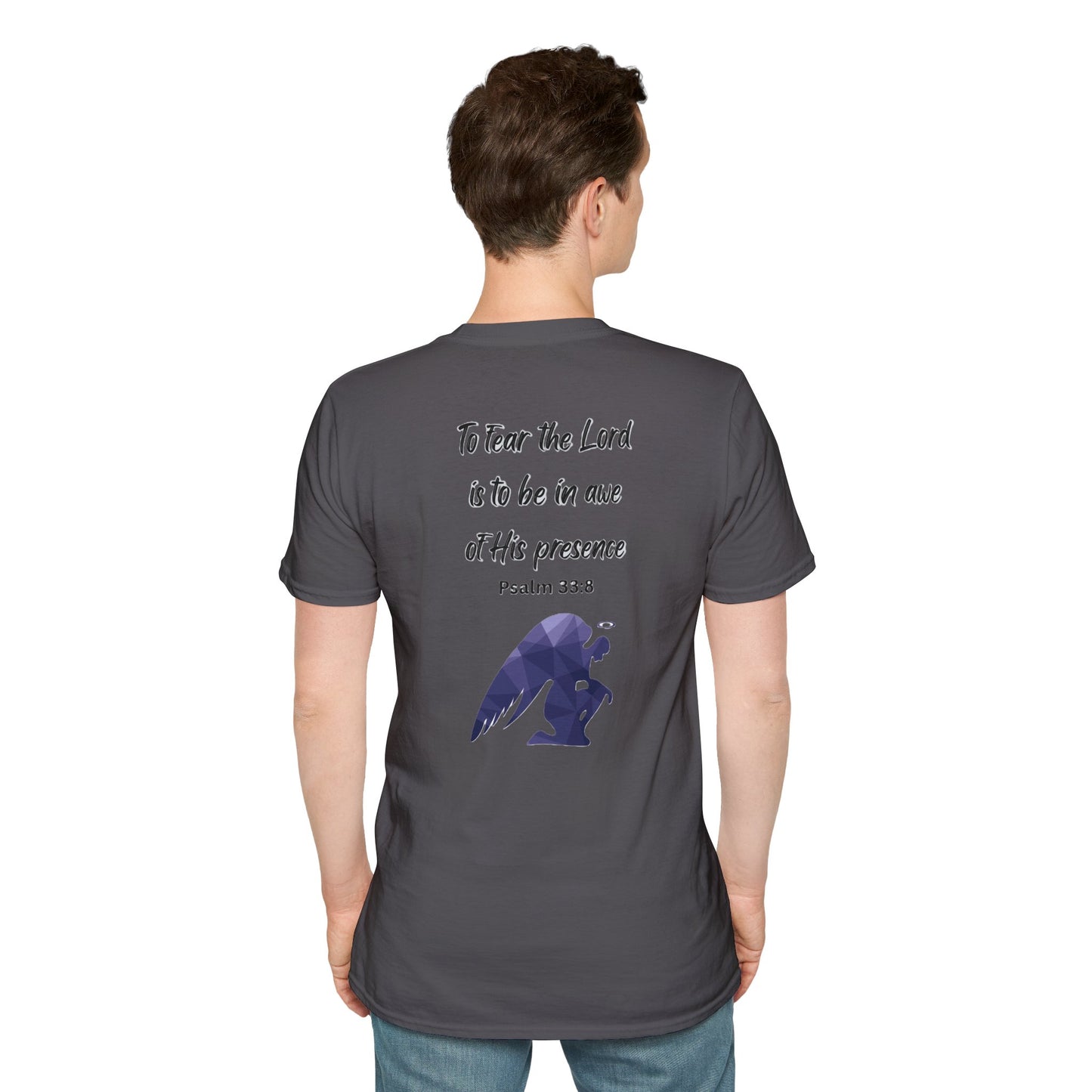 T-Shirt Unisex Softstyle T-Shirt with Inspirational Psalm Design Motivational Tee Christian Apparel Faith-Based Gift Casual Wear