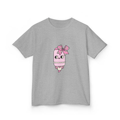 T-Shirt Kids Heavy Cotton™ Tee Fun Graphic Cute School Shirt Everyday Wear Coquette Design