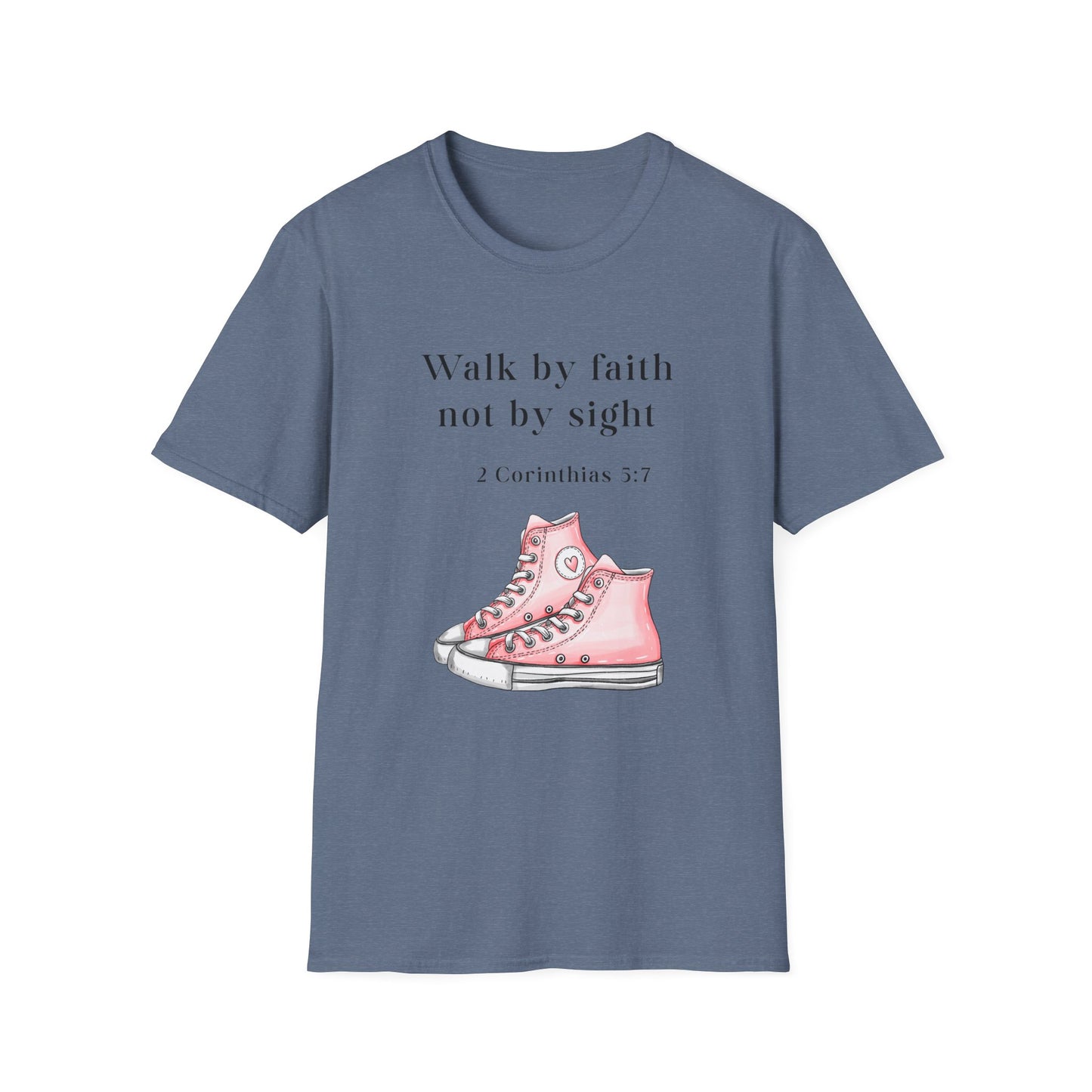 Faith-Inspired Unisex T-Shirt, Walk by Faith Tee, Christian Graphic Shirt, Inspirational Apparel, Casual Everyday Wear, Birthday Gift Idea