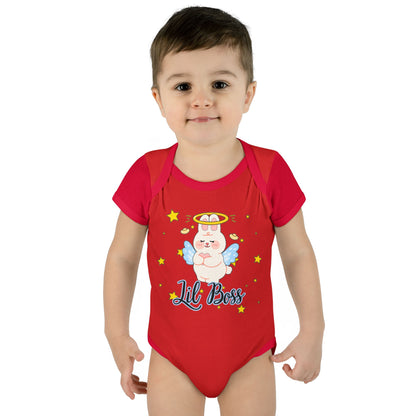Lil Boss Angel Baby Bodysuit — Cute Infant Onesie