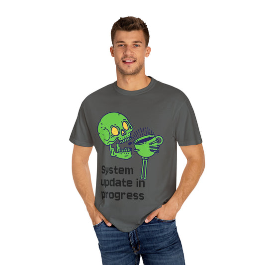 T-Shirt Funny Skeleton T-Shirt Unisex Graphic Tee Halloween Shirt Casual Wear Gift for Tech Lovers Humor Apparel