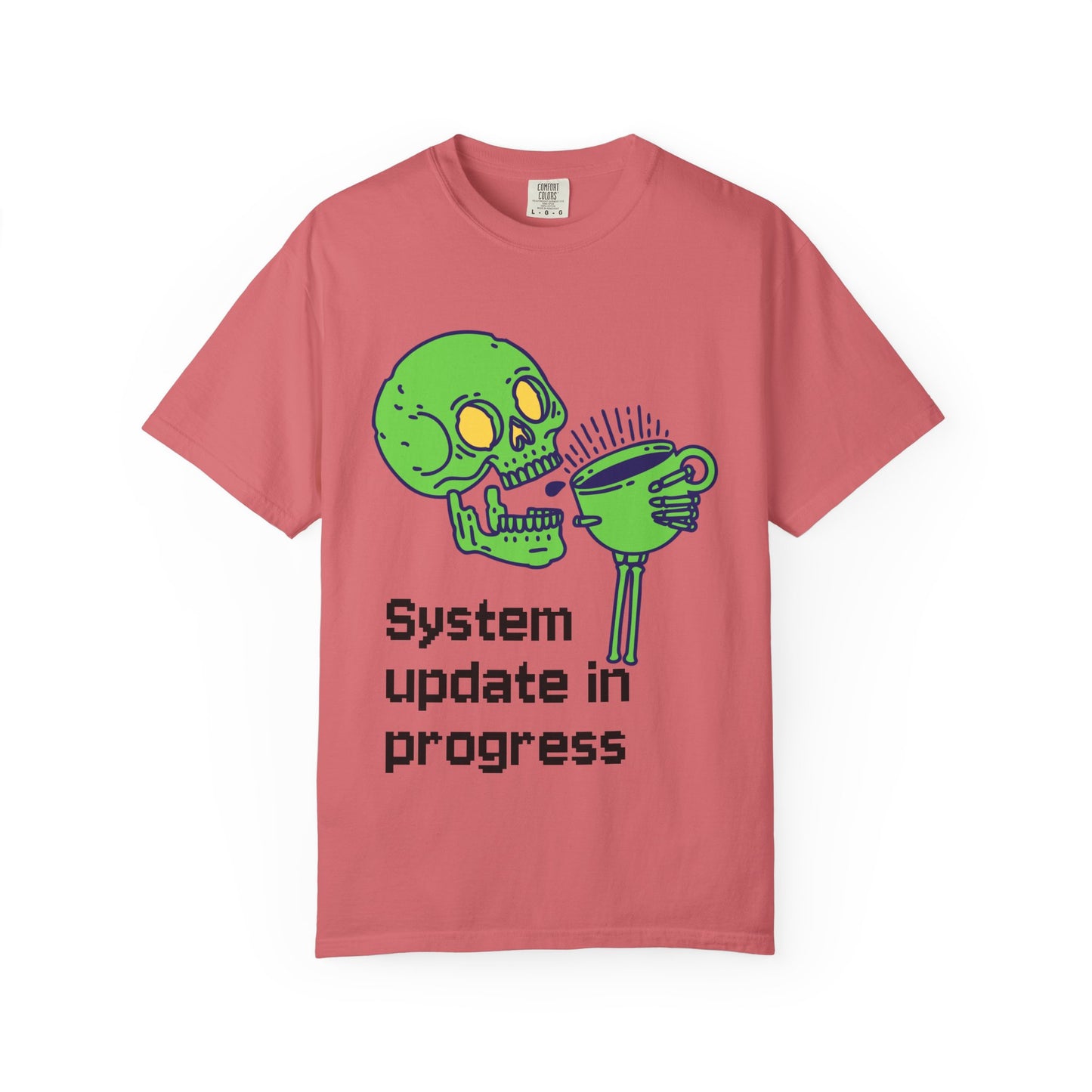 T-Shirt Funny Skeleton T-Shirt Unisex Graphic Tee Halloween Shirt Casual Wear Gift for Tech Lovers Humor Apparel