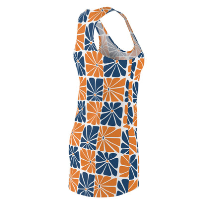 Dress Floral Patterned Racerback Dress Casual Summer Wear Beach Dress Party Outfit Trending Summer Fashion Gift for Her