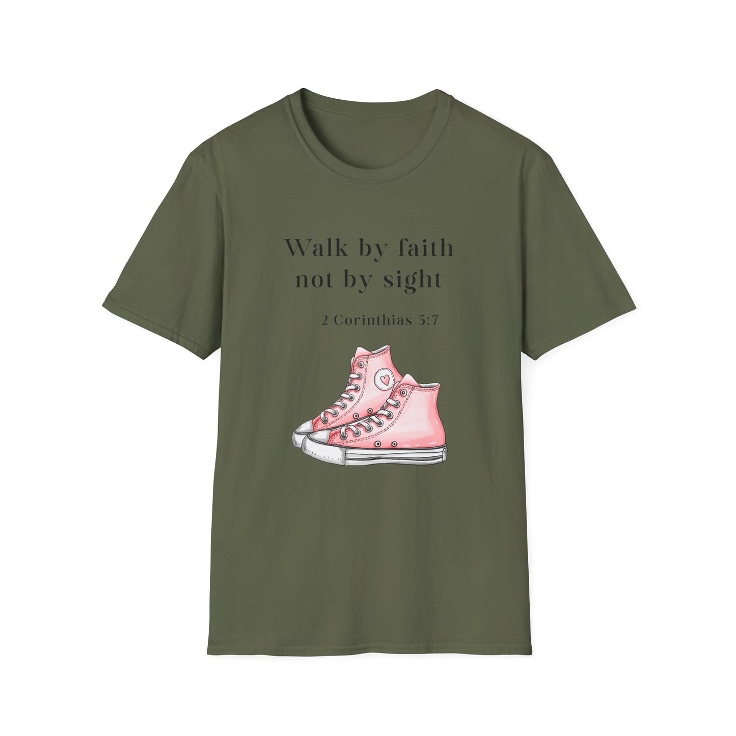 Faith-Inspired Unisex T-Shirt, Walk by Faith Tee, Christian Graphic Shirt, Inspirational Apparel, Casual Everyday Wear, Birthday Gift Idea