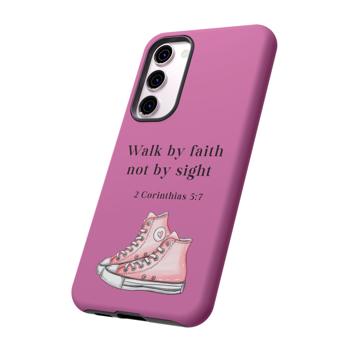 Cellphone Cae Faith-Inspired Phone Case Inspirational Gift Bible Verse Accessory Pink Converse Design Christian Phone Cover