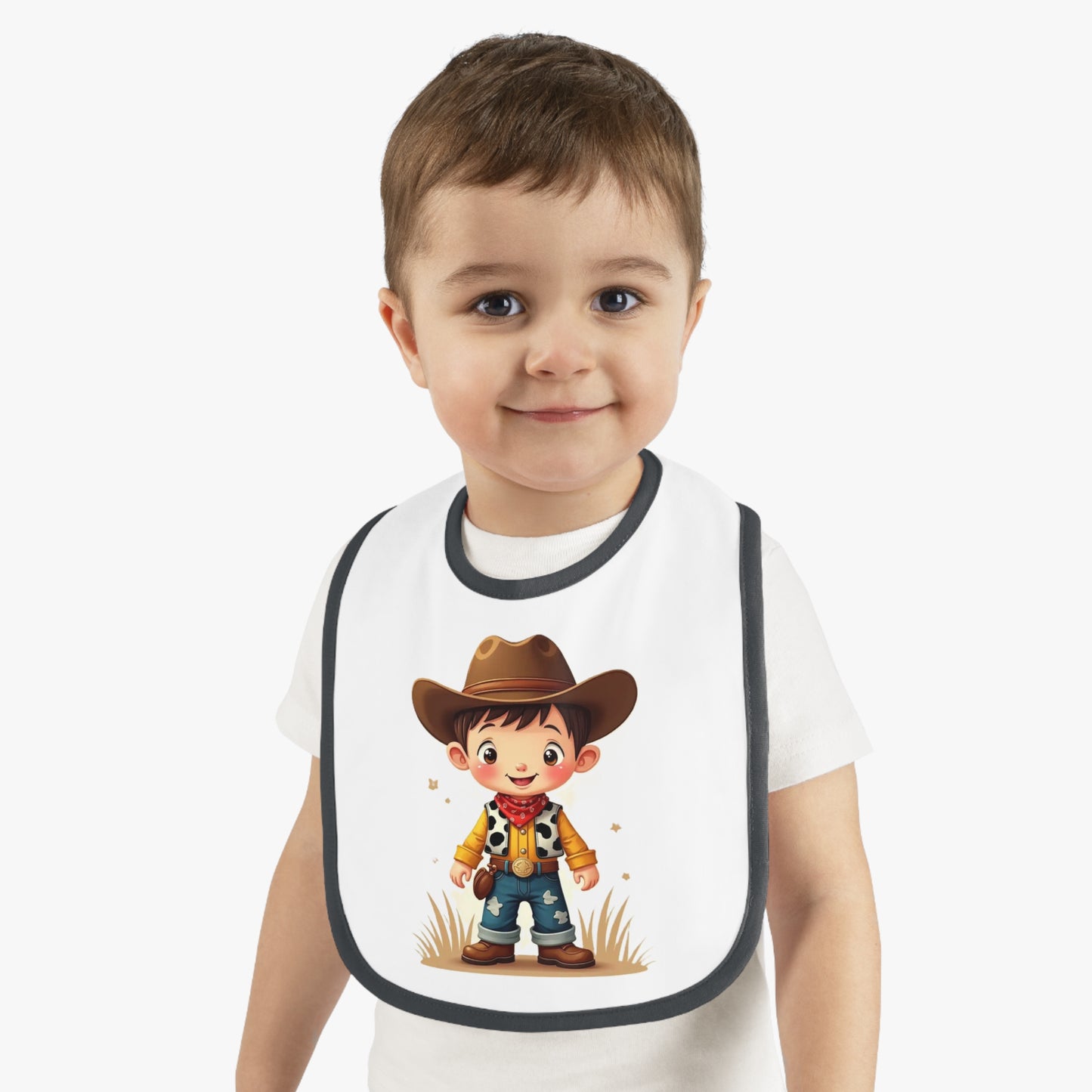 Baby Cowboy Bib Adorable Bib for Toddlers Funny Baby Gift Cowboy Theme Nursery Cute Baby Accessories