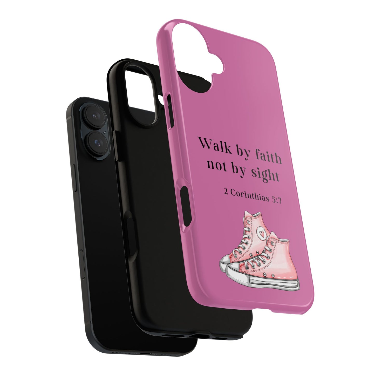 Cellphone Cae Faith-Inspired Phone Case Inspirational Gift Bible Verse Accessory Pink Converse Design Christian Phone Cover
