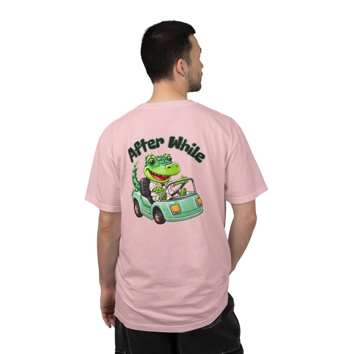 Later Gator After While Gator T-Shirt Cute Cartoon Alligator Scooter Tee Gift