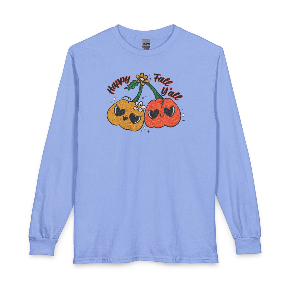 Happy Fall Y'all Pumpkin Long Sleeve Tee