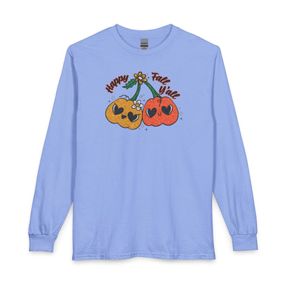 Happy Fall Y'all Pumpkin Long Sleeve Tee