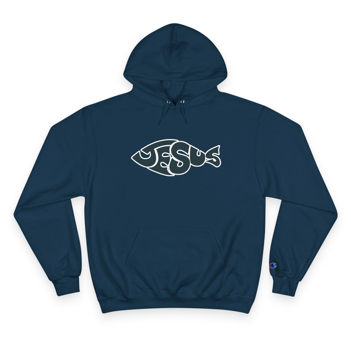 Faith-Inspired Champion Hoodie, Religious Apparel, Christian Gift, Hoodie with Jesus Design, Casual Wear, Spiritual Comfort